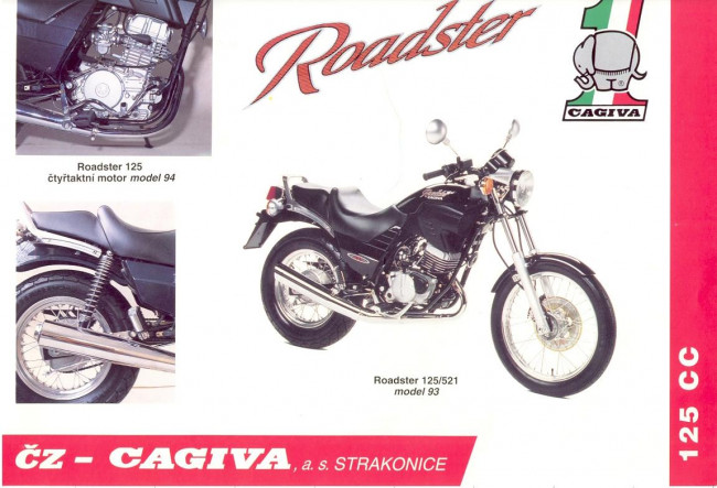 Обои картинки фото cagiva, roadster, 200, мотоциклы