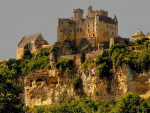 Картинка france castle beynac города дворцы замки крепости замок скала