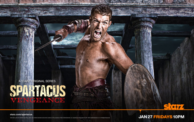 Обои картинки фото spartacus, vengeance, кино, фильмы