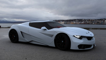 Картинка concept+bmw автомобили bmw concept набережная белый автомобиль