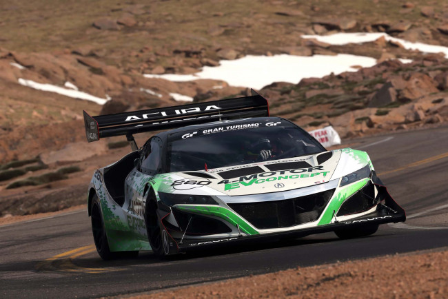 Обои картинки фото acura nsx ev pikes peak concept 2016, автомобили, acura, 2016, concept, peak, pikes, nsx, ev