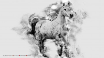 Картинка календари компьютерный+дизайн лошадь конь животное