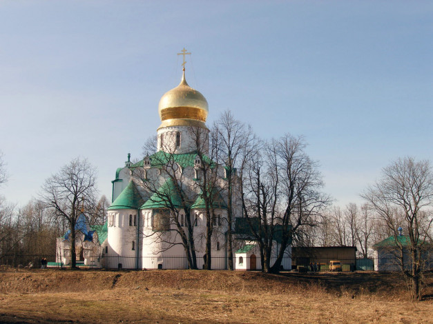 Обои картинки фото пушкин, города, православные, церкви, монастыри