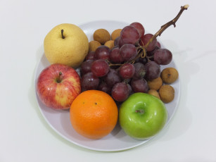 Картинка еда фрукты ягоды виноград яблока