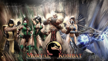 Картинка mortal kombat видео игры 2011 jade raiden goro scorpion