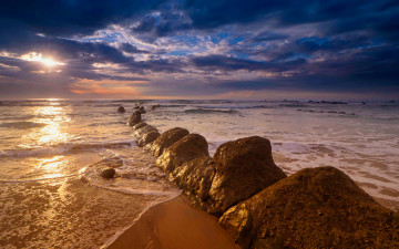 Картинка simply beautiful природа восходы закаты море пляж вечер