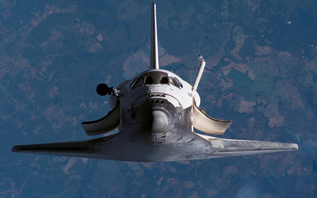 Обои картинки фото космос, космические, корабли, станции, space, shuttle, atlantis, nasa
