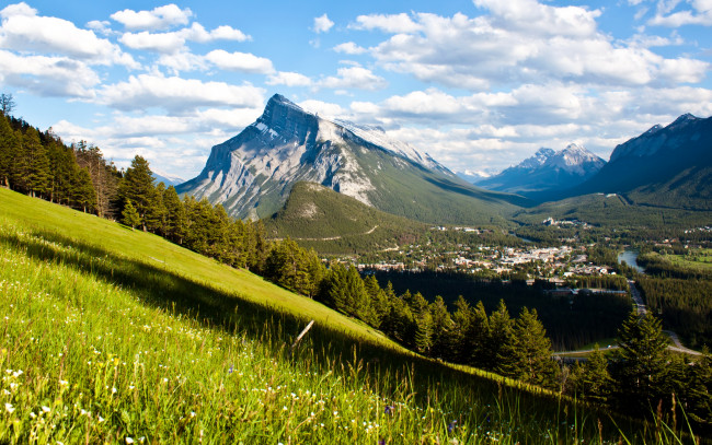 Обои картинки фото природа, горы, banff, national, park, canada