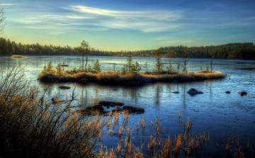 Картинка природа реки озера лес островок озеро