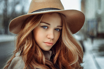 Картинка девушки -unsort+ лица +портреты георгий Чернядьев портрет шляпка