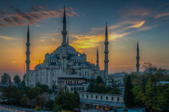 обоя blue mosque, города, - мечети,  медресе, мечеть