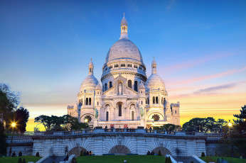 Картинка paris+montmartre города париж+ франция собор
