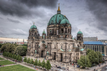 Картинка berliner+dom города берлин+ германия собор площадь