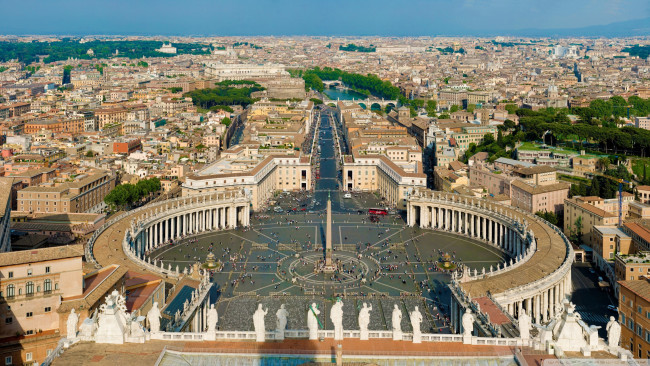 Обои картинки фото города, рим,  ватикан , италия, st, peters, square