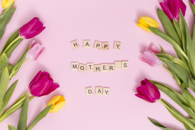 Обои картинки фото праздничные, день матери, тюльпаны