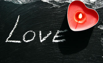 обоя разное, свечи, свеча, надпись, любовь