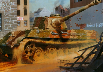 Картинка рисованные армия wrobel тяжелый танк