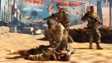 Картинка spec ops the line видео игры раненый солдаты