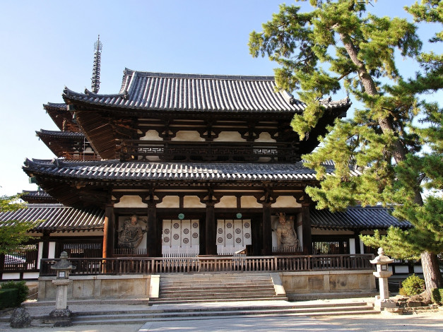 Обои картинки фото киото, Япония, города, буддистские, другие, храмы, пагода, скульптуры