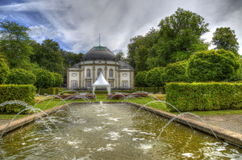Картинка bad+oeynhausen +germany города -+фонтаны парк бассейн фонтаны павильон