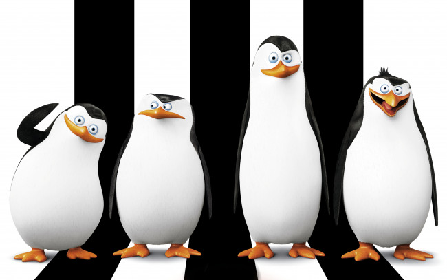 Обои картинки фото the penguins of madagascar, мультфильмы, пингвины, мадагаскара