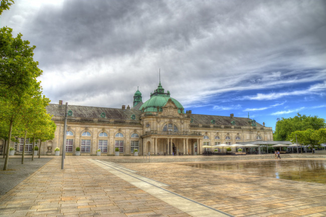 Обои картинки фото kaiserpalais,  bad oeynhausen,  germany, города, - дворцы,  замки,  крепости, площадь, парк, дворец