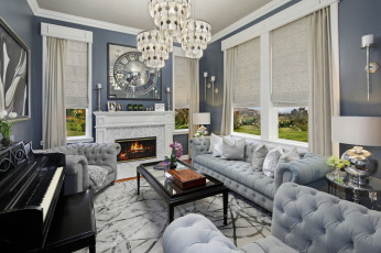 Картинка интерьер гостиная colors style furniture fireplace living room цветы стиль мебель камин
