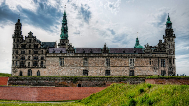 Обои картинки фото kronborg castle, города, замки дании, kronborg, castle