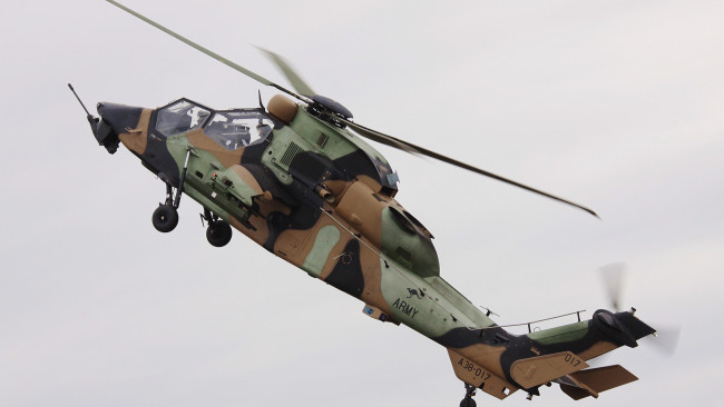 Обои картинки фото tiger a38, авиация, вертолёты, боевой, вертолет, tiger, a38, ввс, австралии