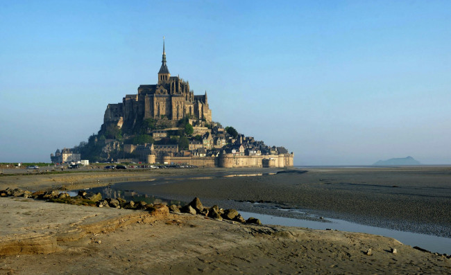 Обои картинки фото города, крепость мон-сен-мишель , франция, крепость