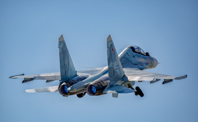 Обои картинки фото су-30см, авиация, боевые самолёты, военный, самолет, wallhaven, набор, высоты, сопла, истребитель