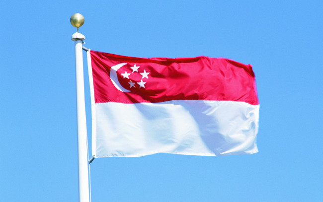 Обои картинки фото разное, флаги, гербы, флаг, сингапур