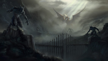 Картинка fallen enchantress legendary heroes видео игры дракон скульптуры