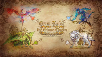 Картинка grim tales the stone queen видео игры collector`s edition дракон волк обезьяна