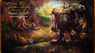 Картинка grim tales the stone queen видео игры collector`s edition голем тропа