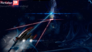 Картинка видео игры mass effect космические корабли вселенная
