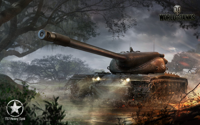 Обои картинки фото world, of, tanks, видео, игры, мир, танков, heavy, tank, t57