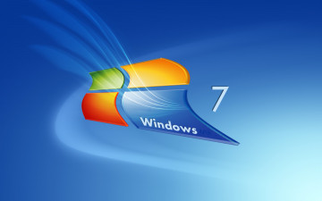 обоя компьютеры, windows 7 , vienna, логотип, фон