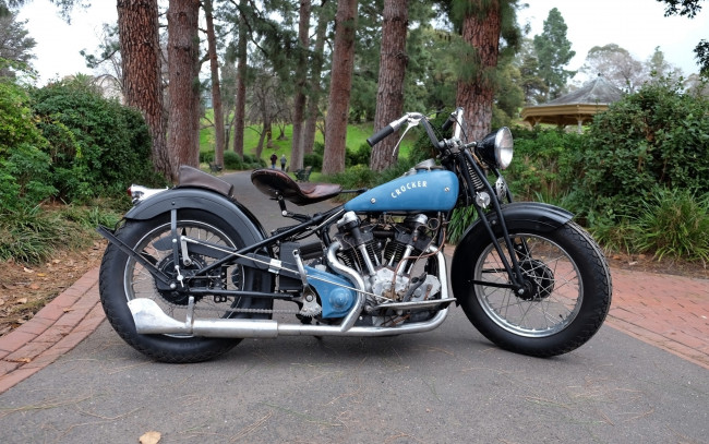Обои картинки фото 1938-crocker-v-twin, мотоциклы, crocker, motorcycle