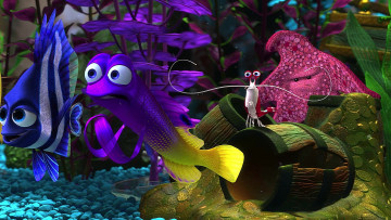 Картинка мультфильмы finding+nemo водоросли рак камешки рыба