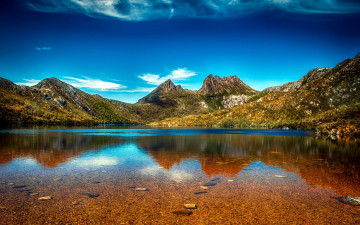Картинка природа реки озера облака озеро горы