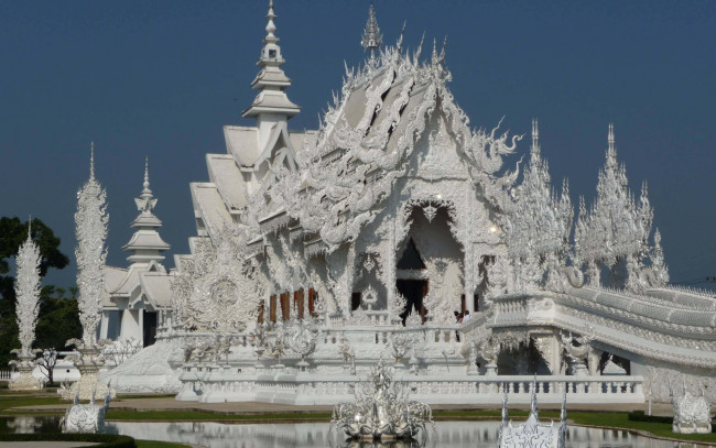 Обои картинки фото города, - буддийские и другие храмы, рай, Чианг, таиланд, храм, белый