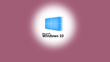 обоя компьютеры, windows  10, фон, логотип