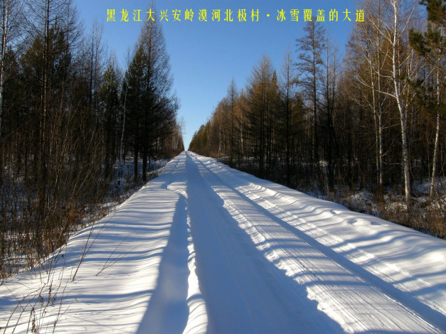 Обои картинки фото природа, дороги, снег, дорога, лес