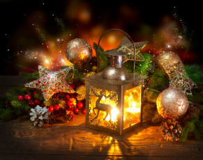 обоя праздничные, - разное , новый год, фонарь, украшения, рождество, новый, год, decoration, christmas, new, year