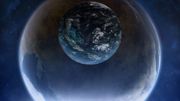Картинка космос арт вселенная планеты