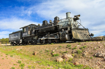 Картинка техника паровозы локомотив рельсы состав