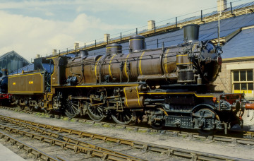 Картинка техника паровозы рельсы локомотив состав