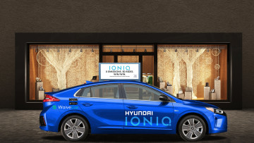 обоя hyundai autonomous ioniq concept 2016, автомобили, hyundai, autonomous, 2016, concept, ioniq