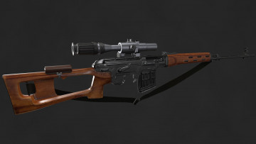 Картинка оружие 3d классика свд снайперская винтовка драгунова